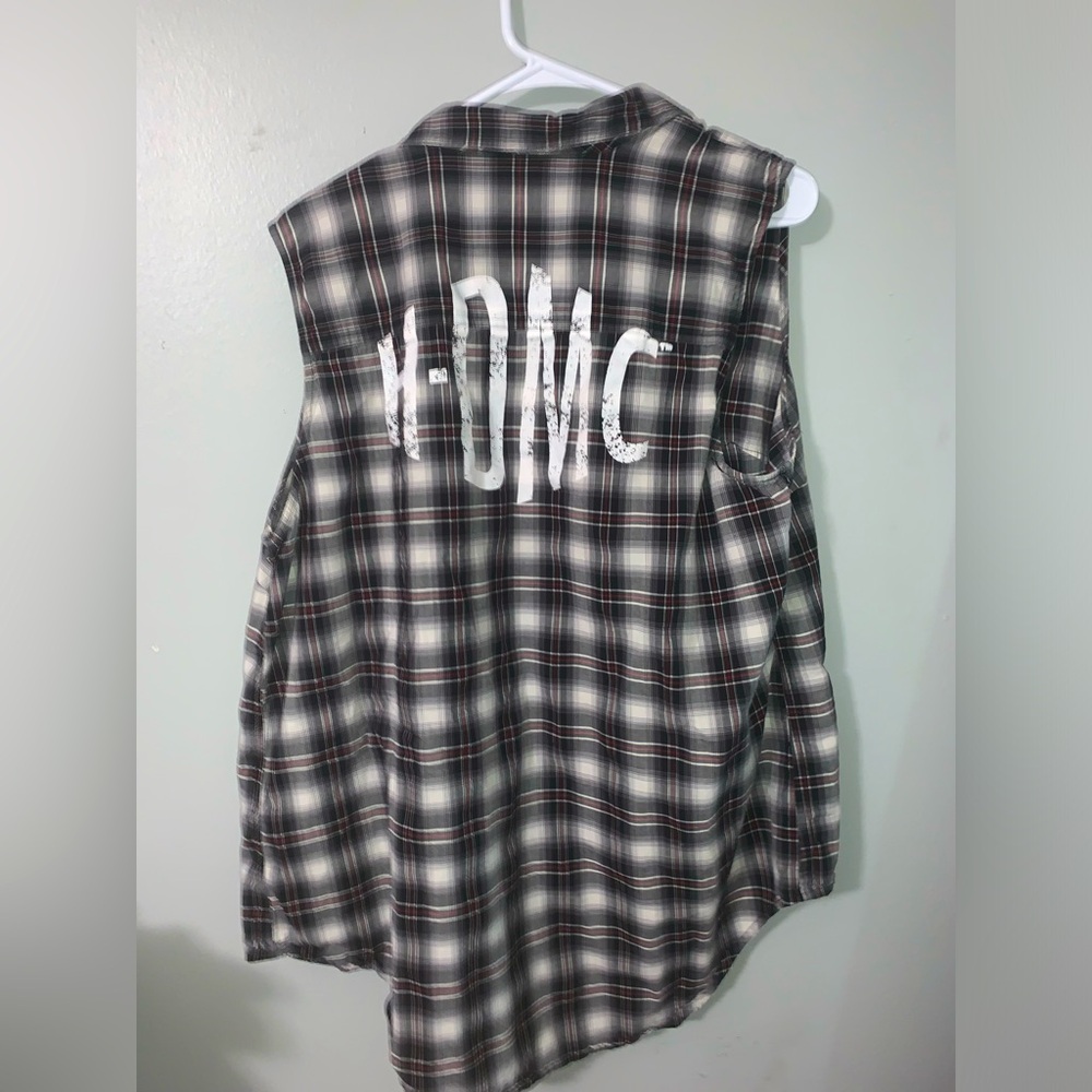harley davidson motorcycles flannel vest